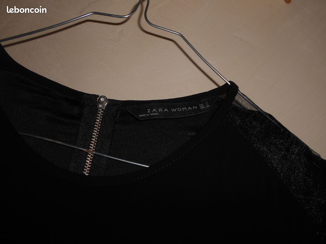Haut noir Zara taille L (image 2)
