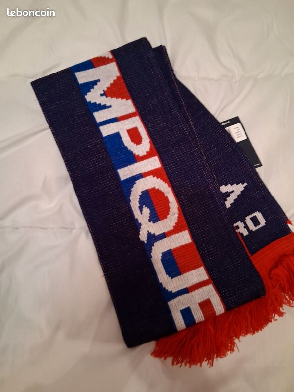 Écharpe football Olympique Lyonnais vintage