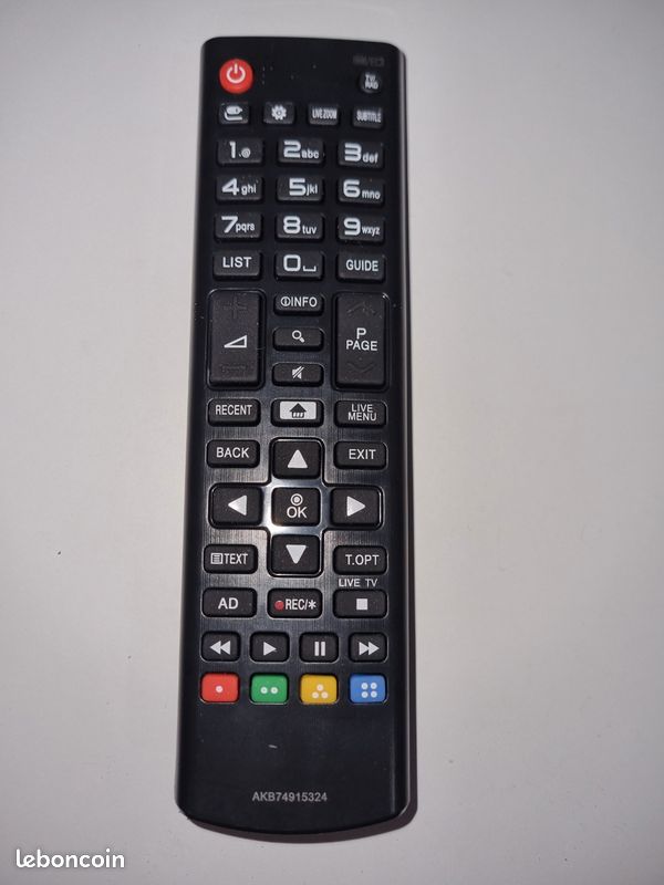 Télécommande TV LG D'origine - Référence AKB74915325 / RM-2080s155299 - Occasion Fonctionnelle