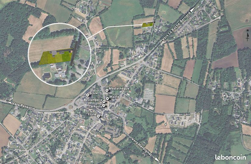 Terrain 413 m² Ferel · à Férel · 66 500 €