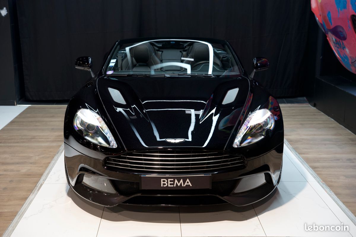 ASTON MARTIN VANQUISH II VOLANTE V12 6.0 576cv | Origine France | Bang & Olufsen | Freinage céramique | Onyx Black | À partir de 2135/mois (image 3)
