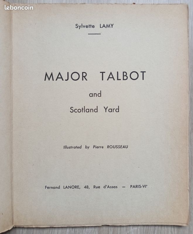 Major Talbot and Scotland Yard - Sylvette Lamy (image 2)