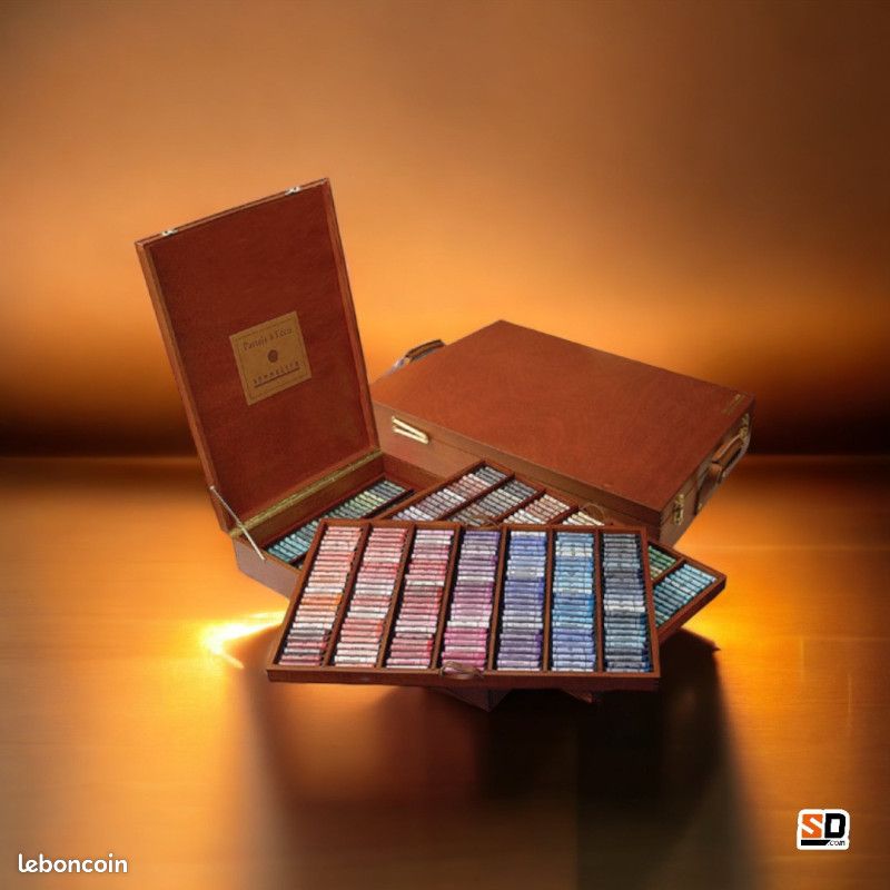 Coffret bois 525 pastels à l'écu Sennelier (image 2)
