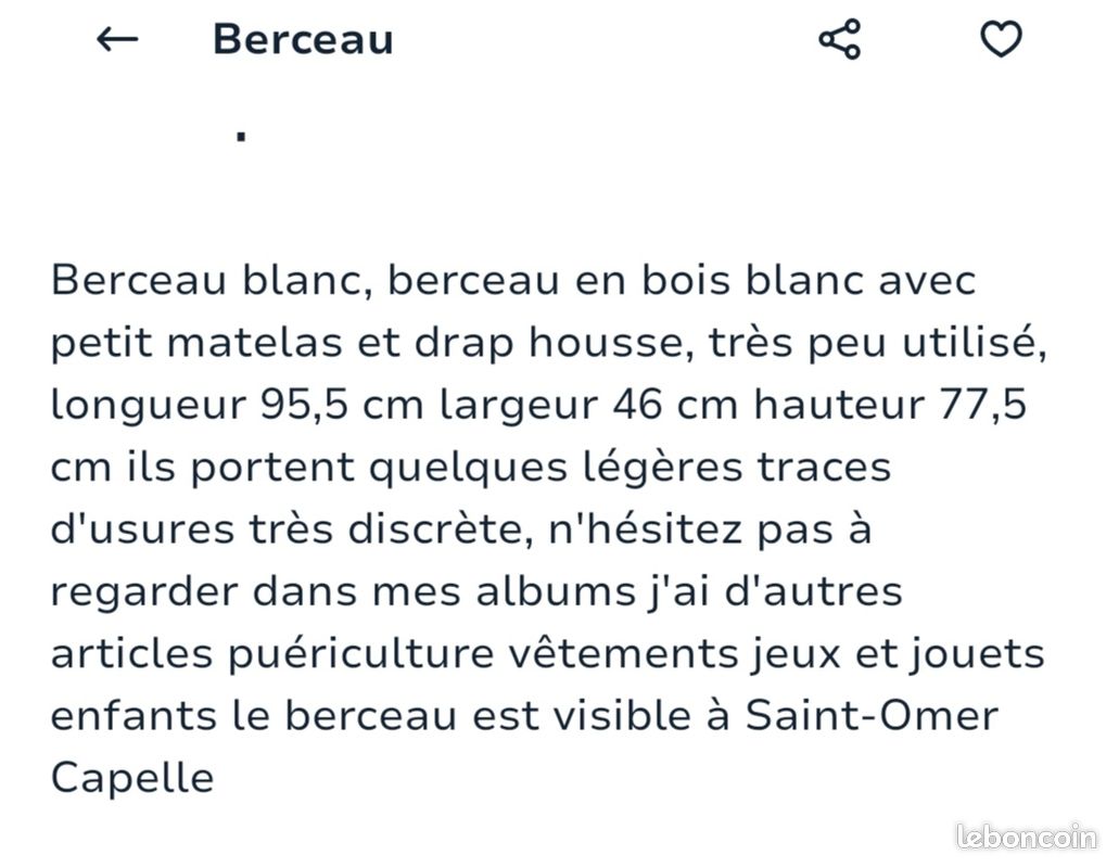 Berceau bébé (image 5)