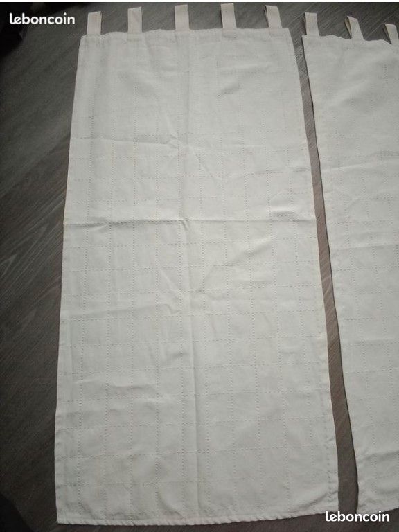 Lot de 2 rideaux blancs épais (image 4)