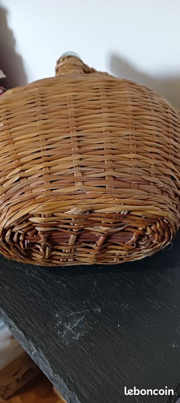 Bonbonne bouteille osier (image 7)