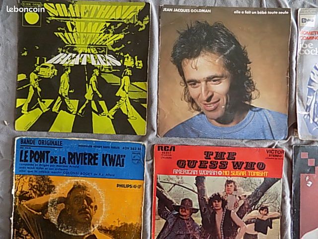 9 disques 45 trs dont beatles , goldman (image 2)