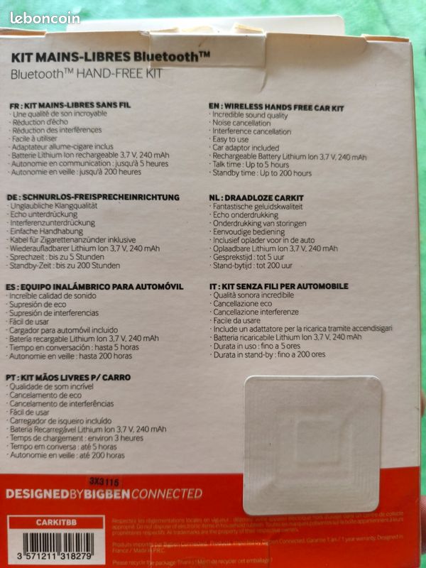 Kit mains libre Bluetooth voiture (image 2)