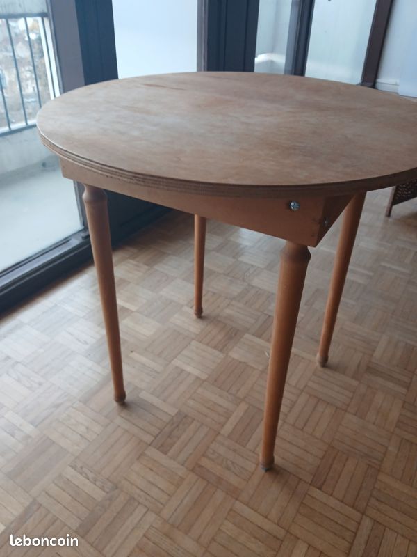 Table ronde, bois (image 3)