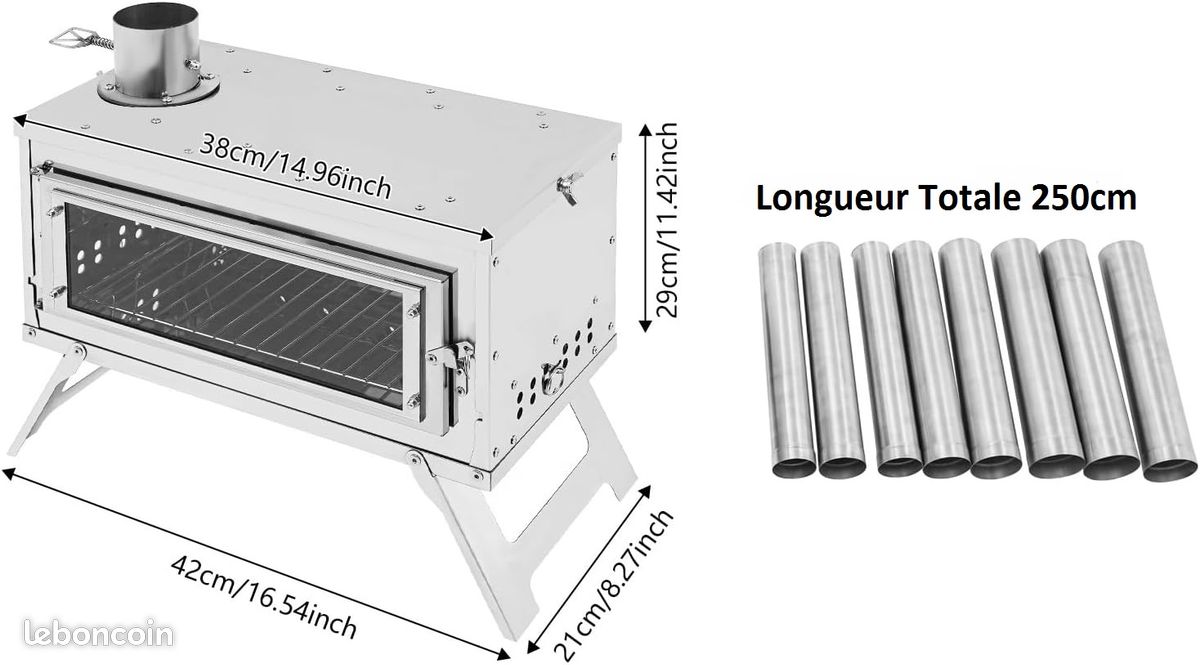 Réchaud à Bois Portable en Acier Inoxydable avec Sac de Rangement et Scie à Corde, Poêle à Bois Pliable pour Barbecue en Plein Air - Sport Réchaud à Bois Portable en Acier Inoxydable avec Sac de Rangement et Scie à Corde, Poêle à Bois Pliable pour Barbecue en Plein Air - Sport