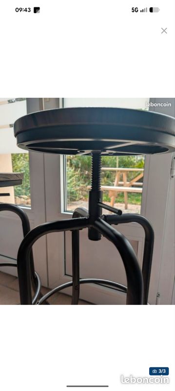 Tabouret industriel bar (image 3)