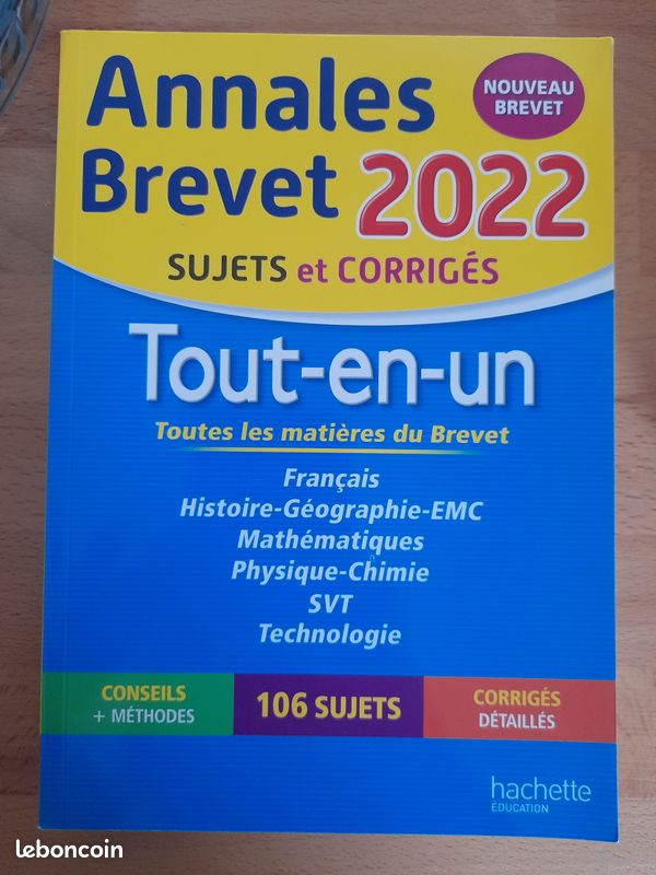 Annales Brevet 2022 tout en un - sujets et corriges (image 1)