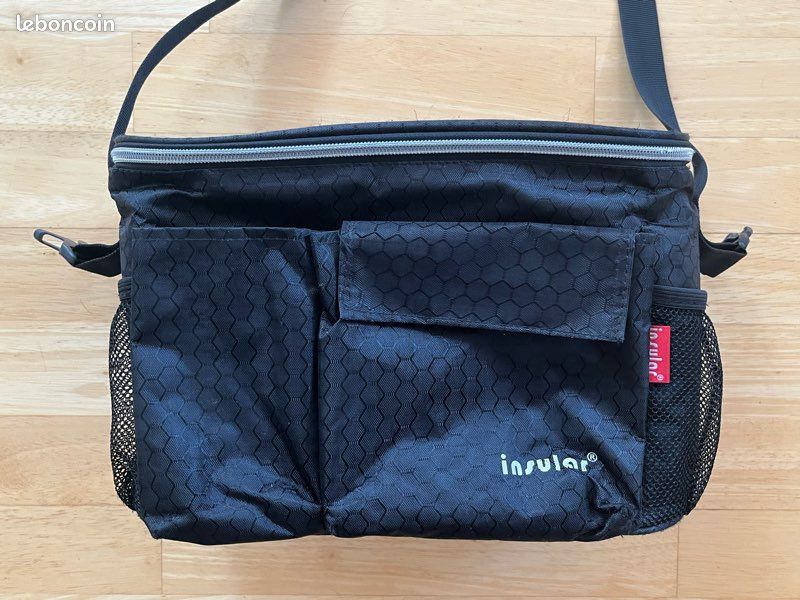 Sac isotherme noir Insular 30x15x20 cm - Bandoulière & Sac à dos - Bon état (image 2)