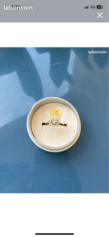 Bague en or 18 carat (image 1)