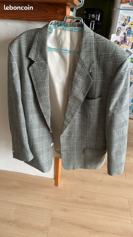 Veste de costume à carreaux Vêtements