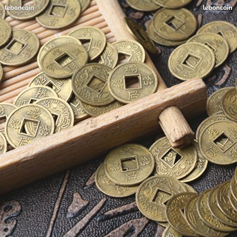 Porte-clé Feng Shui Chinois 5 Pièces - Porte-bonheur, Richesse, Neuf Sans Emballage