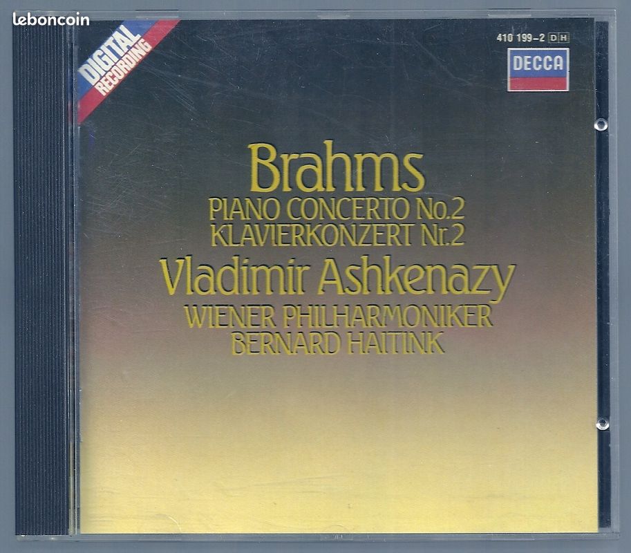 2 CD - Brahms : concertos n° 1 & 2 - V. Ashkenasy (image 3)
