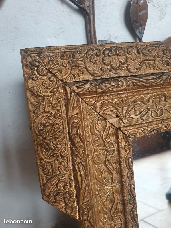 Miroir du 19 eme doré (image 2)
