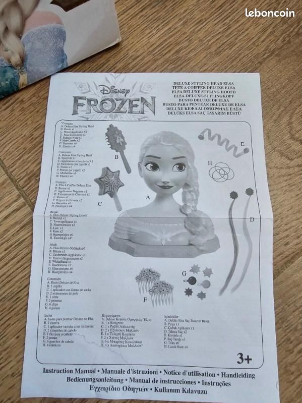 Tête à coiffer Reine des Neiges Jeux Jouets