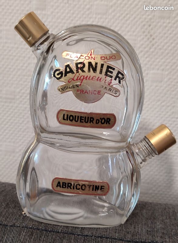 Flacon duo liqueur Garnier vintage (image 1)