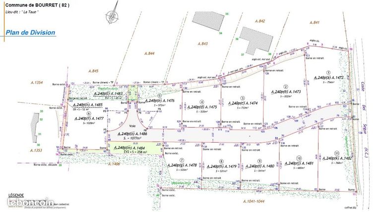 Terrain 535 m² Bourret