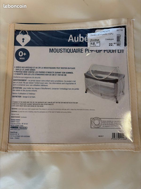 Moustiquaire pop-up lit bébé (image 2)