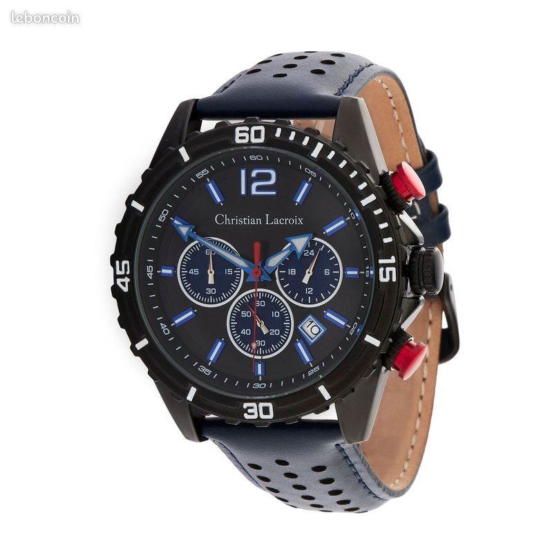 CHRISTIAN LACROIX Chronographe Sol Navy & Black (image 1)