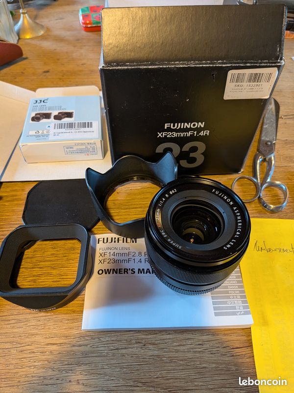 Objectif Fujifilm Fujinon XF 23mm F/1.4 R – Monture X, Avec Boîte