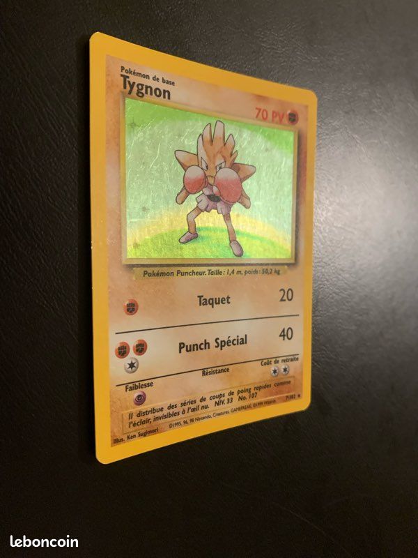 Tygnon 7/102 Holo Rare Set De Base Wizards (image 4)
