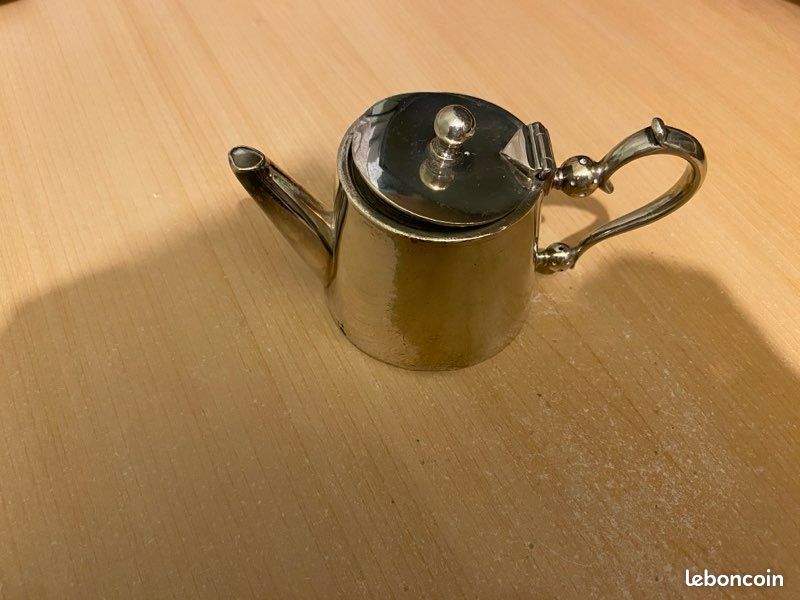 Odoria 1/12 Miniatura Tetera y Tazas 8Pz Accesorios Casa de Muñecas, Plata