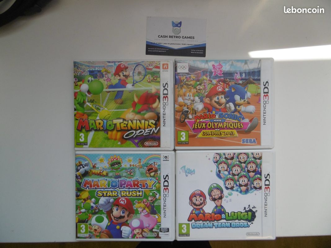 Lot de jeux nintendo 3ds mario complet tbe Jeux vidéo