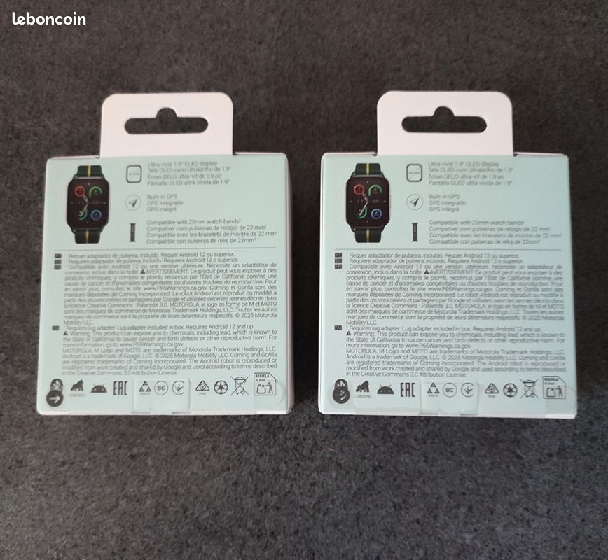 Lot de 2 Motorola Moto Watch Fit NEUVES (image 3)