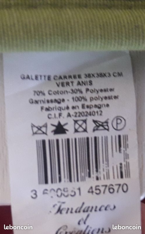 2 chaises pliantes avec coussins vert pomme (image 6)