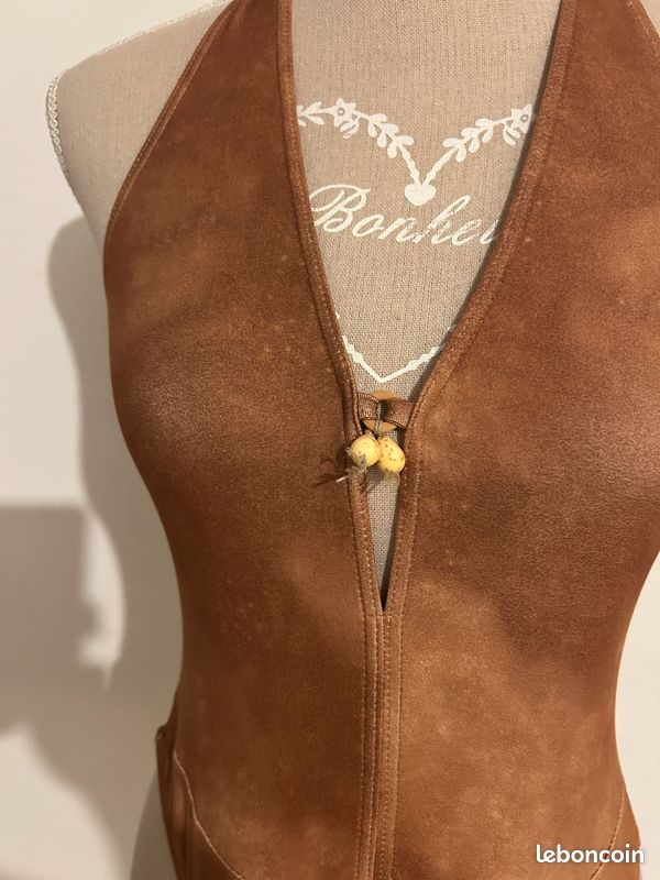 Maillot bain 1 pièce marron - T38 (image 2)