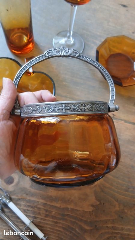Bonbonnière verres coupelles ambré ( a partir de 12) (image 8)