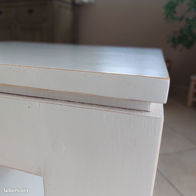 Table basse, bout de canapé en hévéa massif (image 3)