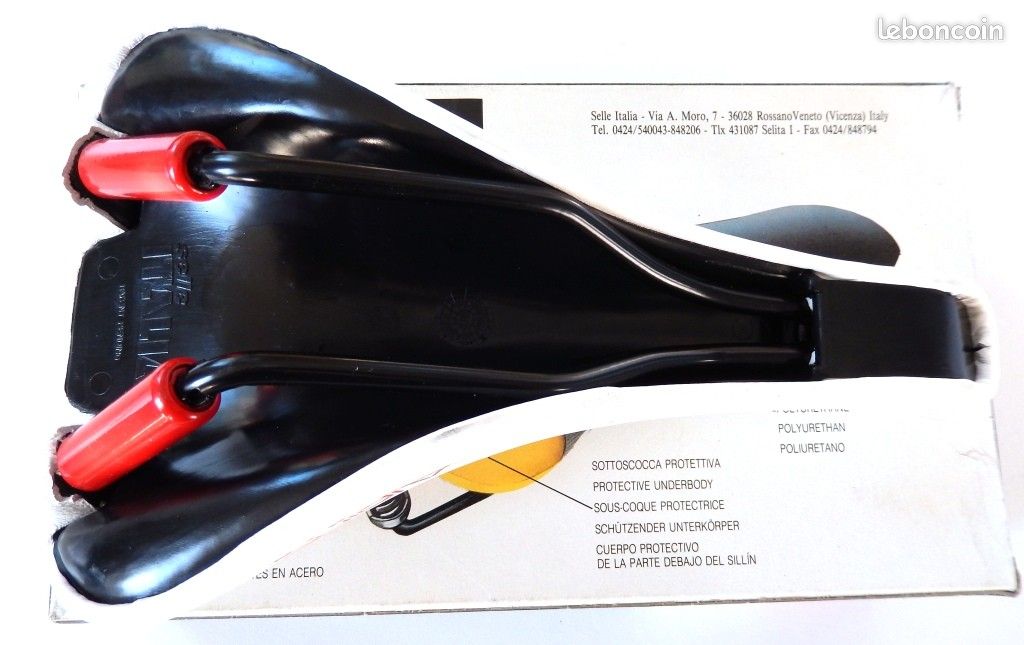 Selle De Vélo Vintage En Acier Brun En Plastique ECs
