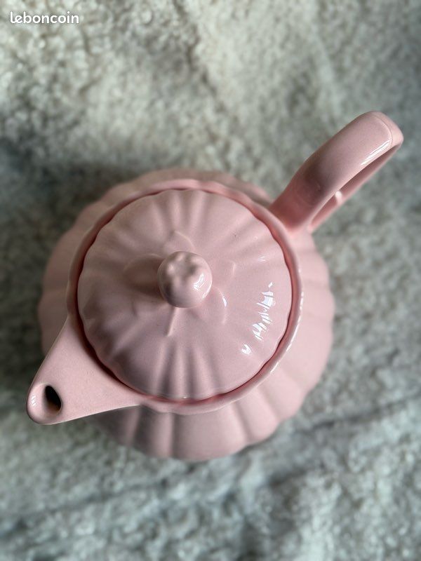 Théière rose faïence - céramique Salin les Bains (image 2)