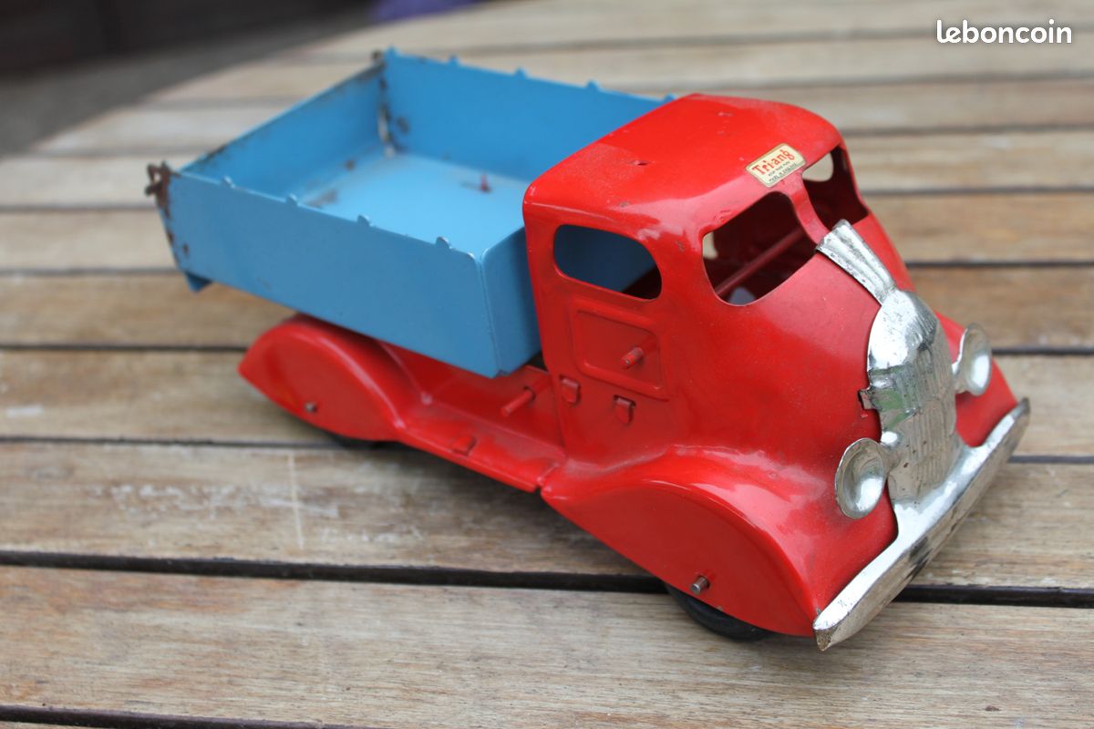 ANCIEN JOUET RARE Camion Triang Minic Toys Transport Tole Dinky 1950