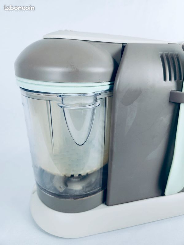 Béaba Babycook Duo Robot Cuiseur Mixeur – Taupe & Vert Eau TBE (image 8)