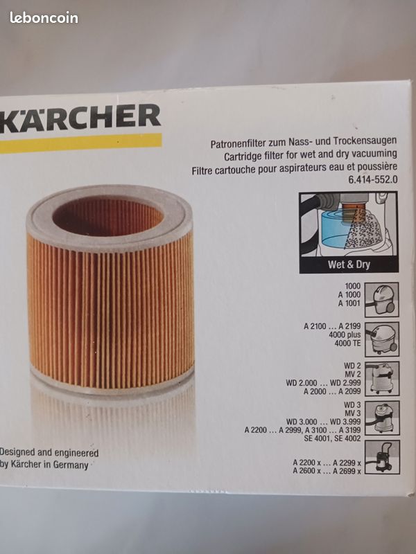 Cartouche filtrante Karcher (image 1)