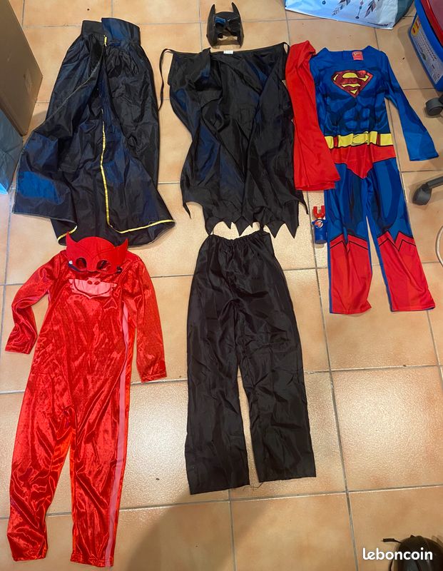 URGENT déguisement POUR ENFANTS GARCONS costume fete police super heros militaire superman batman cowboy accessoire epee masque (image 3)