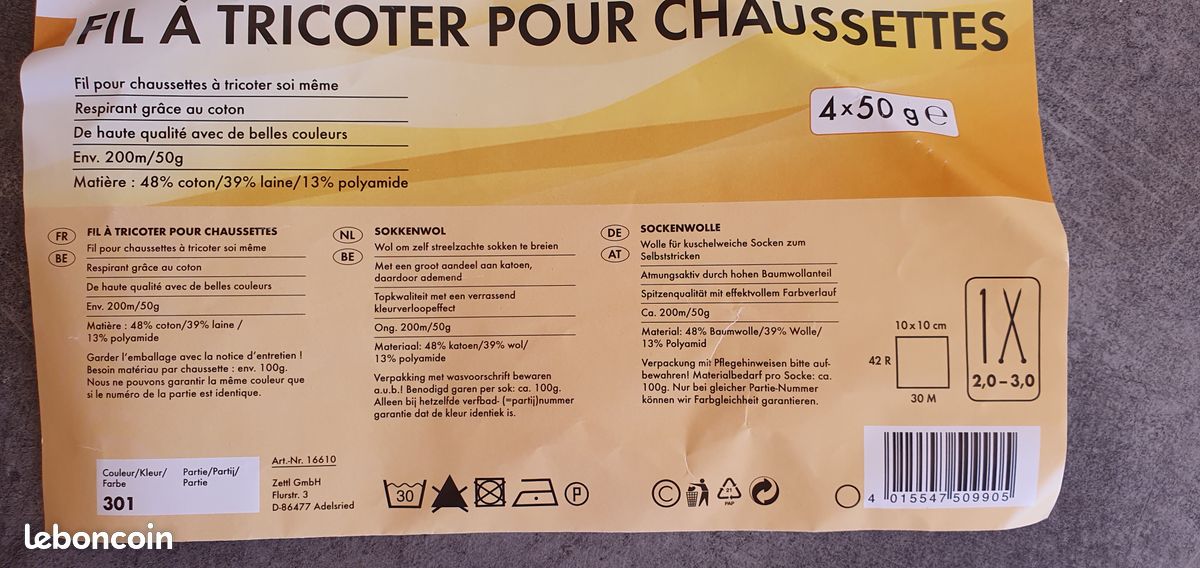 Laine à tricoter pour chaussettes (image 4)