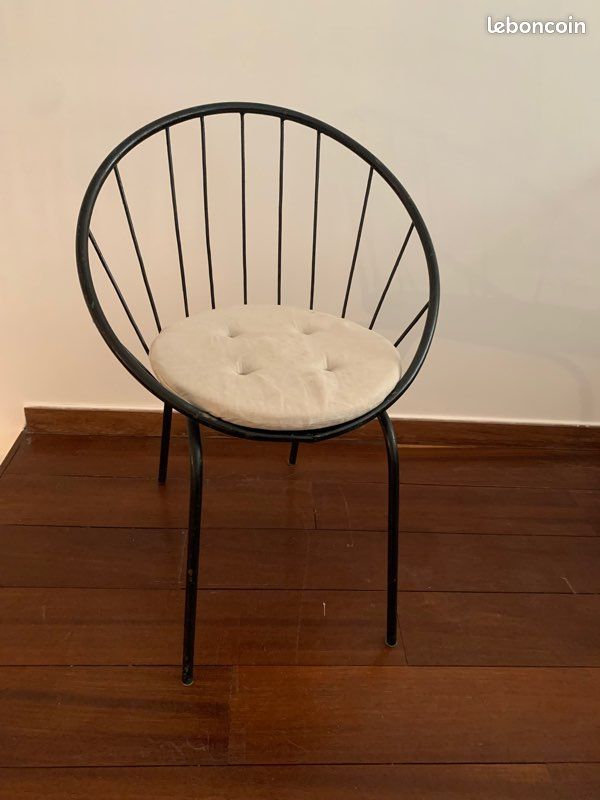 Paire de fauteuils en métal vintage (image 2)