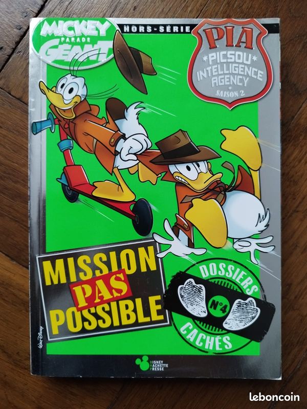 Mickey parade géant , Mission pas possible , PIA picsou intelligence agency saison 2 , Hors - séries , Numéro 4 , BD pour ado (image 1)
