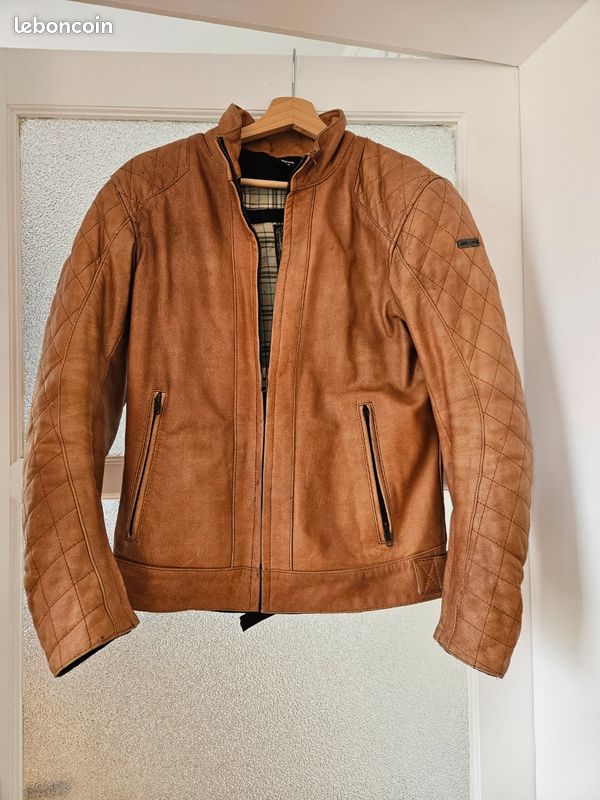 Blouson cuir moto (image 1)