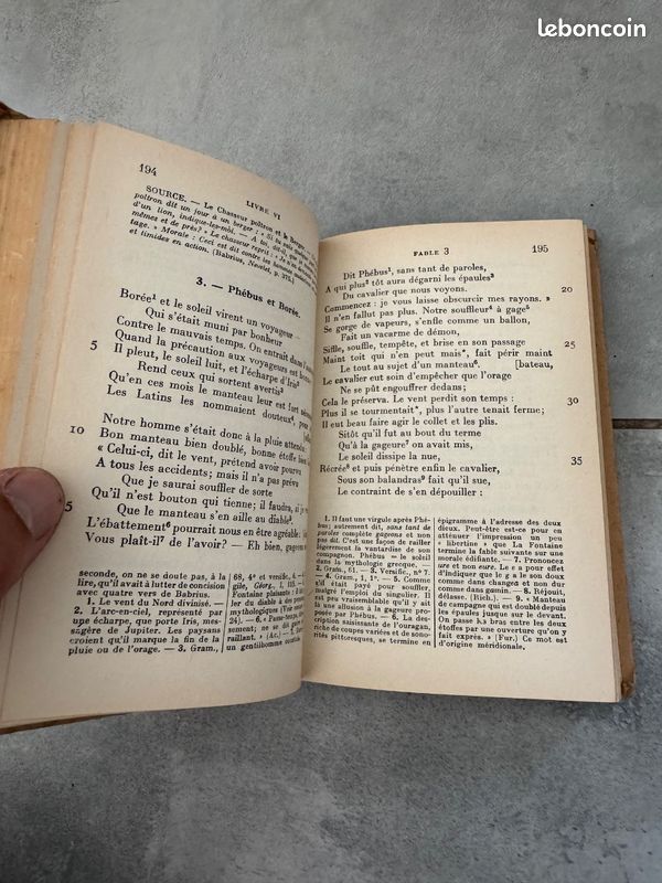 Fables de La Fontaine - Classiques Hachette - édition Radouant - livre ancien (image 5)