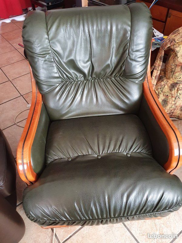 Canapé lit + 2 fauteuils (image 1)