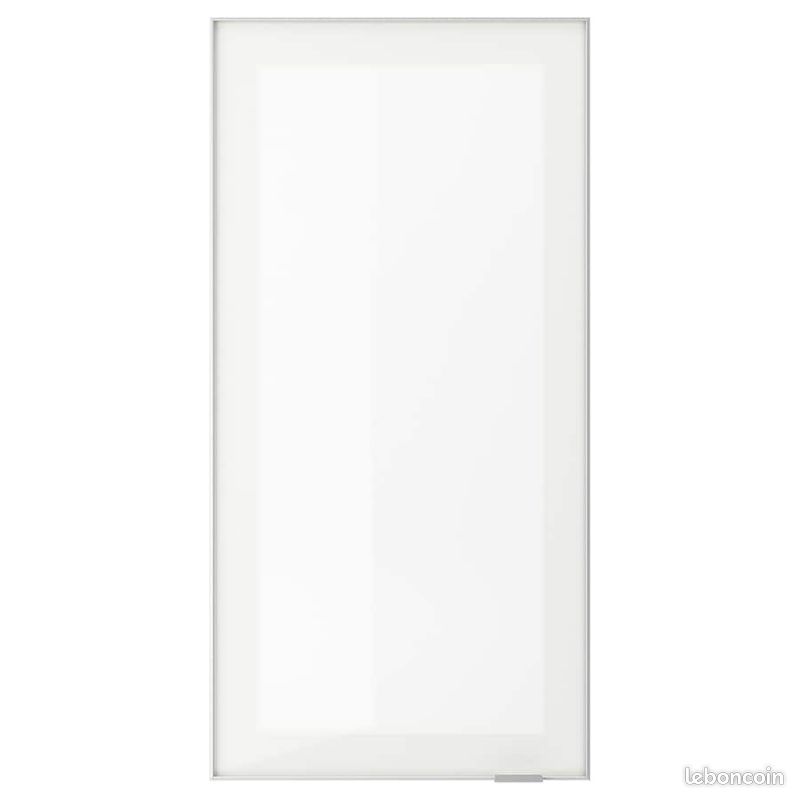 Porte vitrée verre givré, aluminium ikea 40×80cm (image 3)