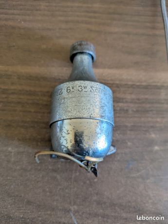 Dynamo Vélo Ancienne Soubitez 3W 6V Chromée - Vintage Française, Occasion Fonctionnelle